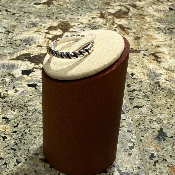 Park Lane Silver and Gold Heart Ring size 7 - Picture 3 of 3